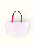 Bolsa Nuna Lilac com Alças de Couro Rosa