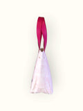 Bolsa Nuna Lilac com Alças de Couro Rosa