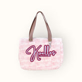Bolsa Nuna Rosa com Alças de Couro Nude
