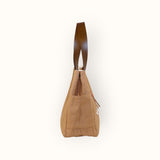 Bolsa Wallow Caramelo com Alça de Couro Marrom Café