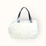 Bolsa Wallow Verde com Alça de Couro Prata