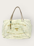 Bolsa Wallow Verde com Alça de Couro Off White