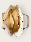 Bolsa Wallow Verde com Alça de Couro Off White