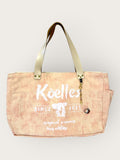 Bolsa Wallow Rosa com Alça de Couro Duo Off White e Nude