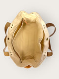 Bolsa Wallow Rosa com Alça de Couro Duo Off White e Nude
