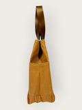 Bolsa Wallow Caramelo com Alça de Couro Marrom Café