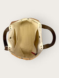 Bolsa Wallow Caramelo com Alça de Couro Marrom Café