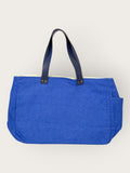 Bolsa Wallow Azul Port com Alça de Couro Marinho