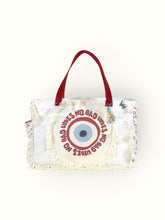 Bolsa Wallow Good Vibes Vinho com Alça de Couro Vermelha com Zíper