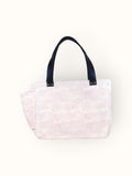 Bolsa Nuna Lilac com Alças de Couro Preta