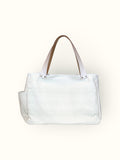 Bolsa Wallow Verde com Alça de Couro Off White