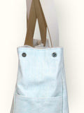 Bolsa Wallow Aqua com Alça de Couro Off White