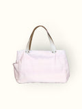 Bolsa Wallow Lilac com Alça de Couro Off White