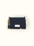 Necessaire Flat Jeans Preto