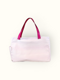 Bolsa Wallow Lilac com Alça de Couro Rosa