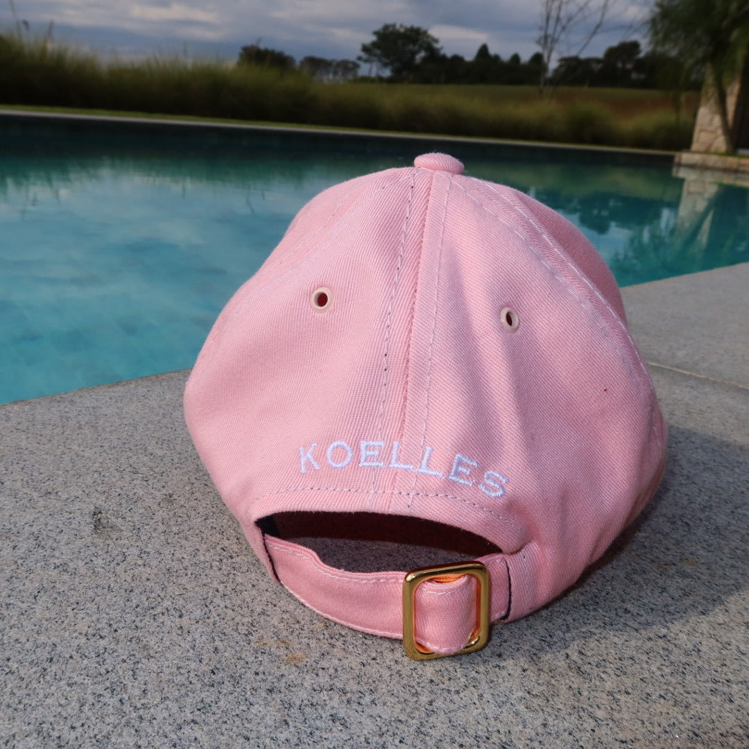 Boné Rosa com Branco