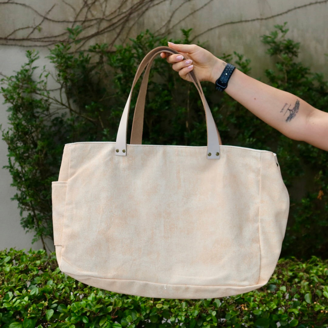 Bolsa Wallow Laranja com Alça de Couro Off White