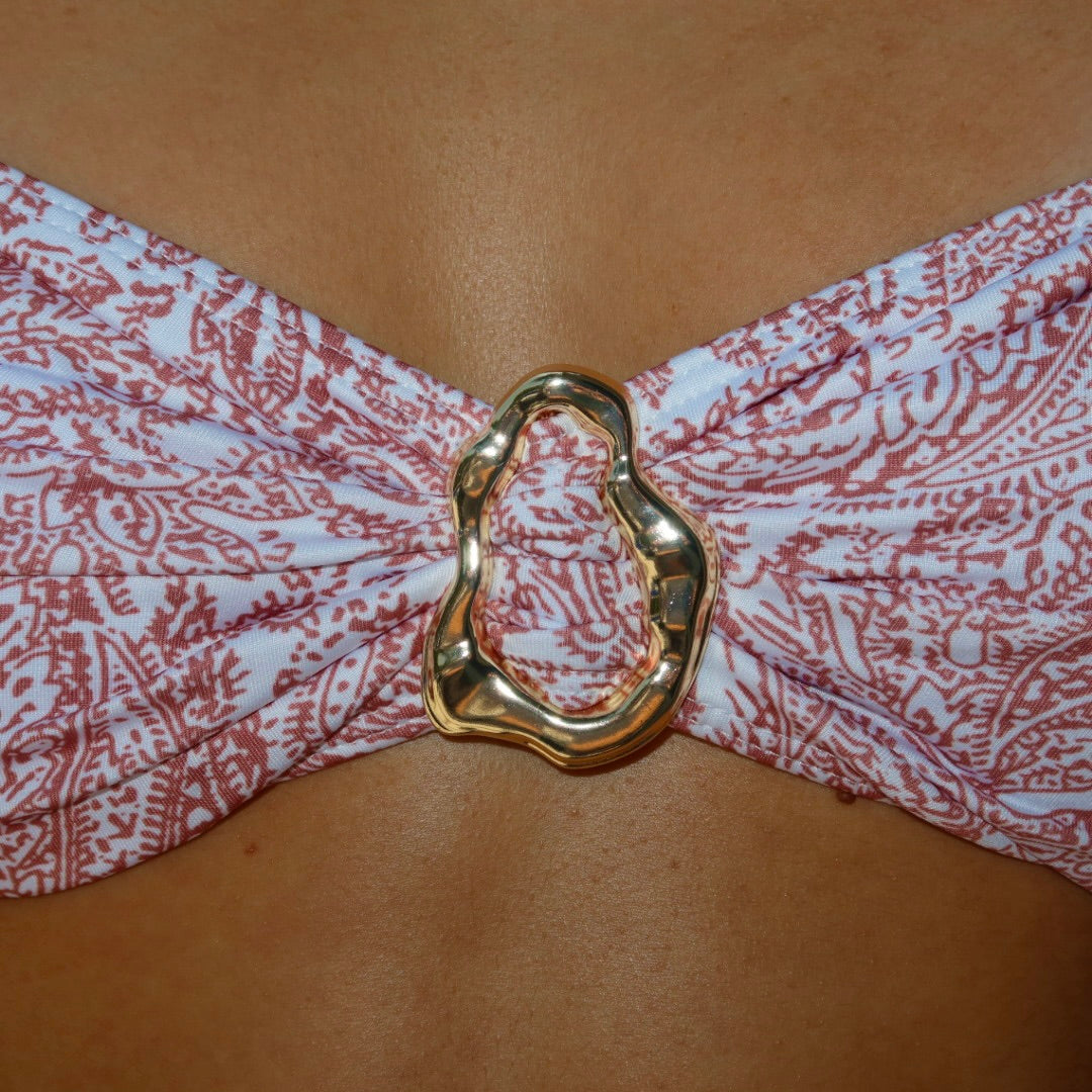 Biquíni Tomara-Que-Caia Arabesque Terracotta