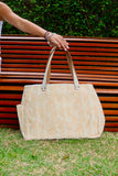 Bolsa Wallow Laranja com Alça de Couro Off White