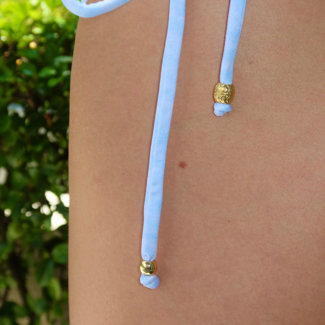 Biquíni Miçanga Listras Azul