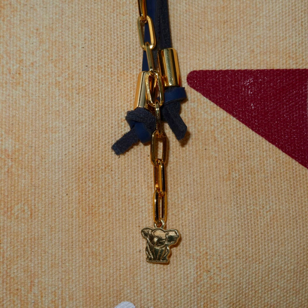 Bolsa Wallow Laranja com Alça de Couro Off White