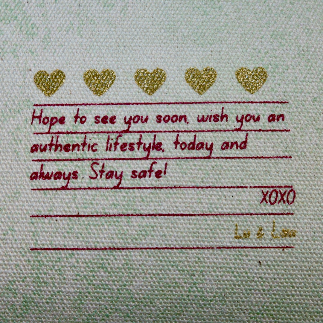 Necessaire Flat Verde Estampada (Vinho e Dourado)