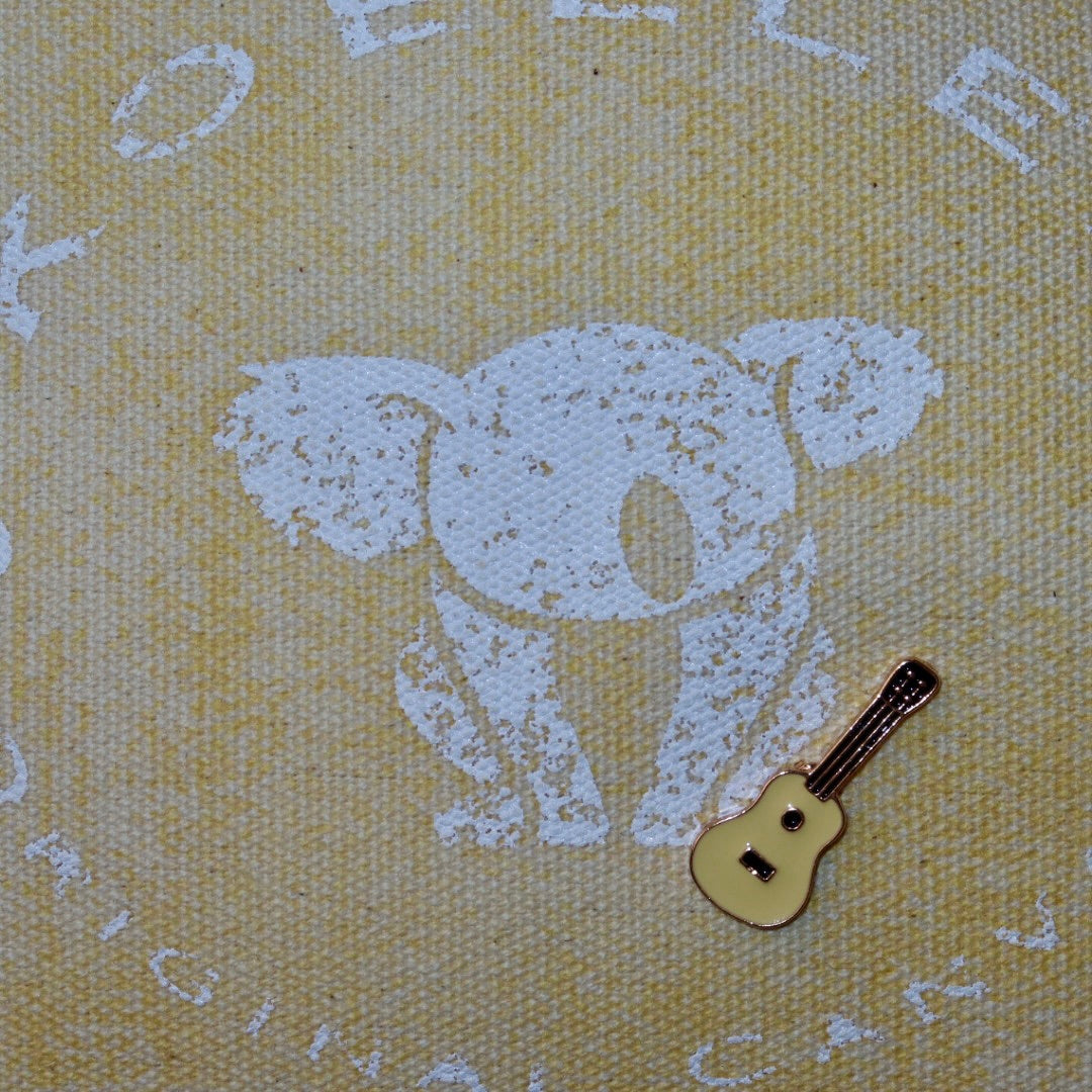 Bolsa Wallow Amarelo com Alça de Couro Off White