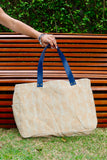 Bolsa Wallow Laranja com Alça de Couro Marinho