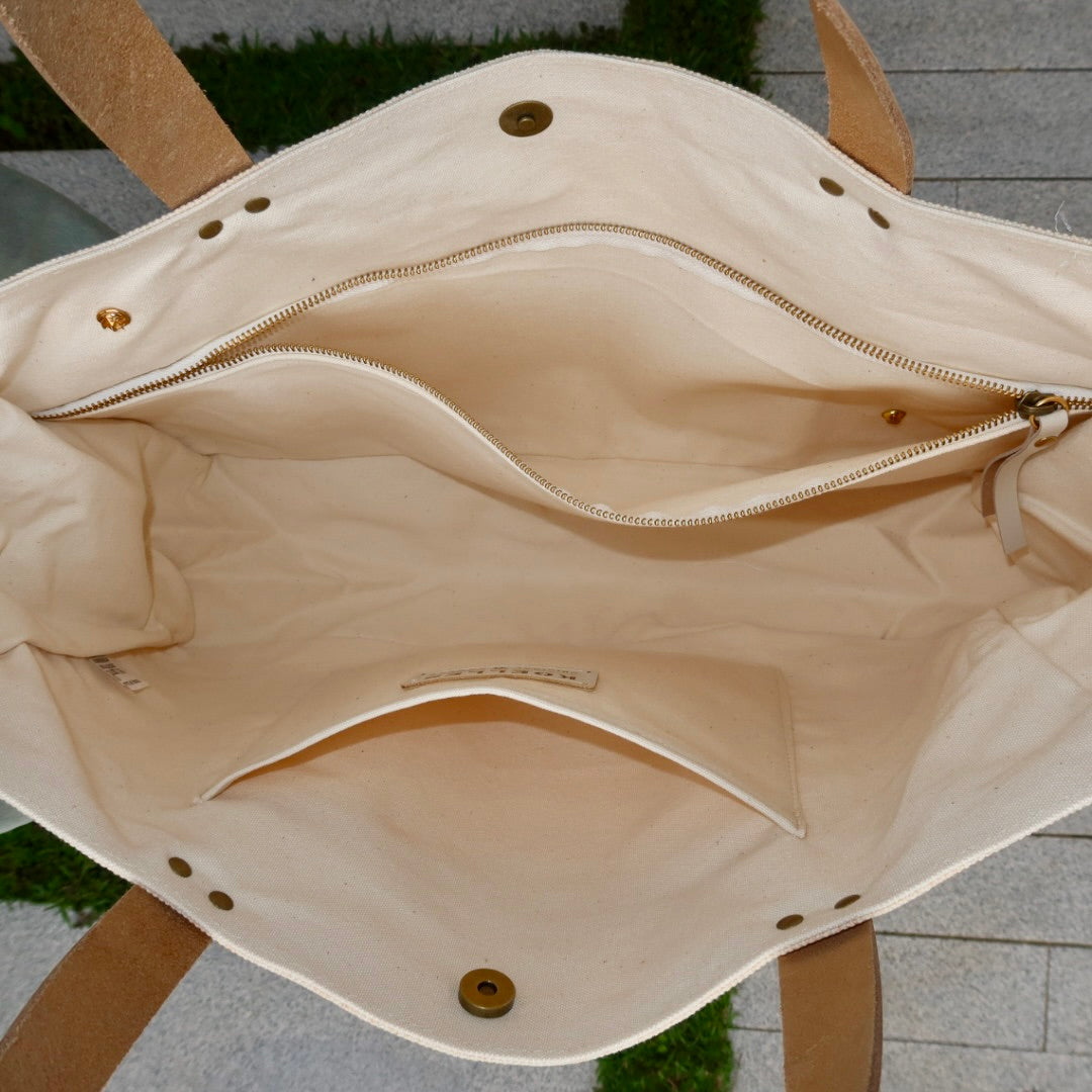 Bolsa Wallow Laranja com Alça de Couro Off White