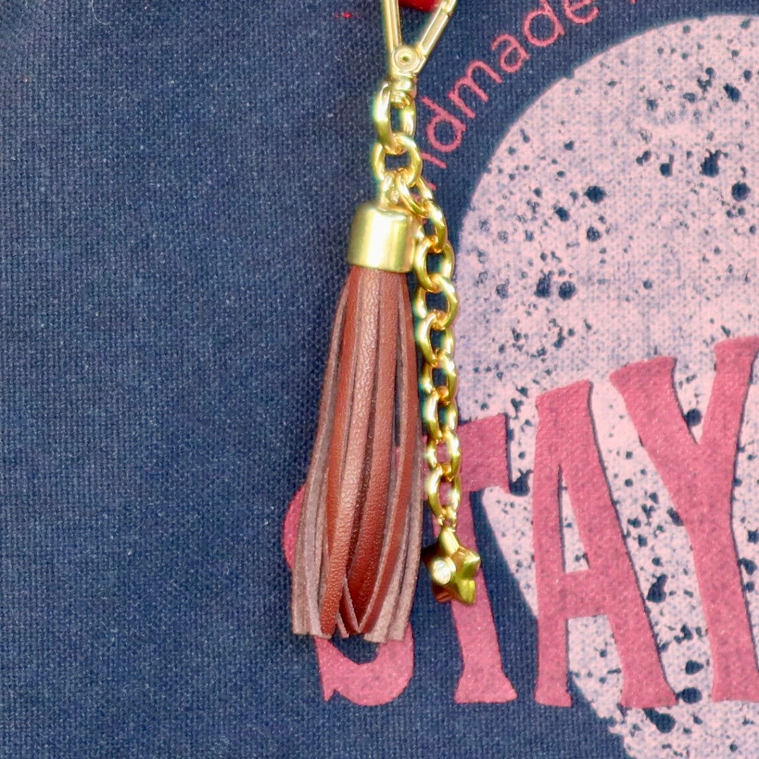 Bolsa Wallow Marinho com Alça de Couro Marinho