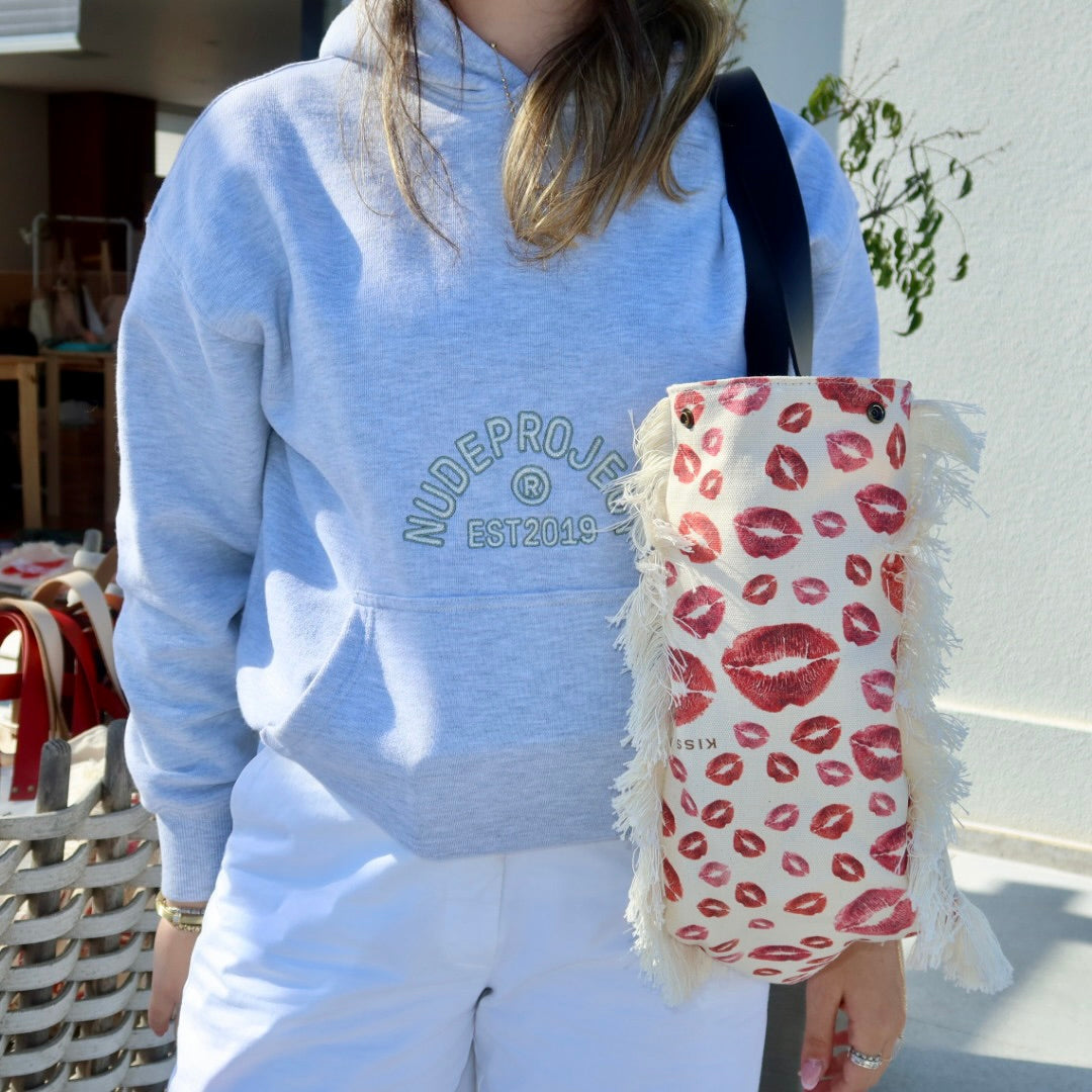 Bolsa Wallow Marilyn com Alça de Couro Preto