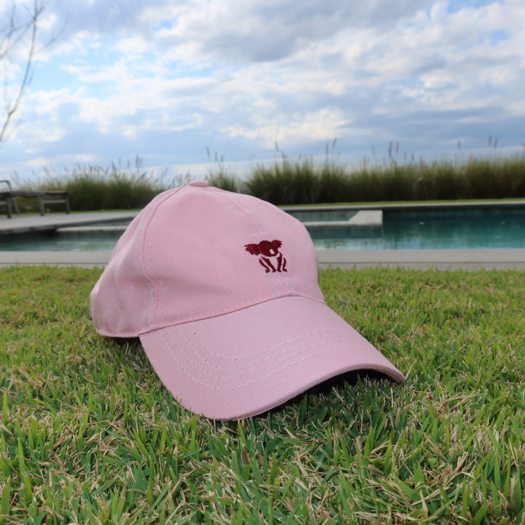 Boné Rosa com Vinho