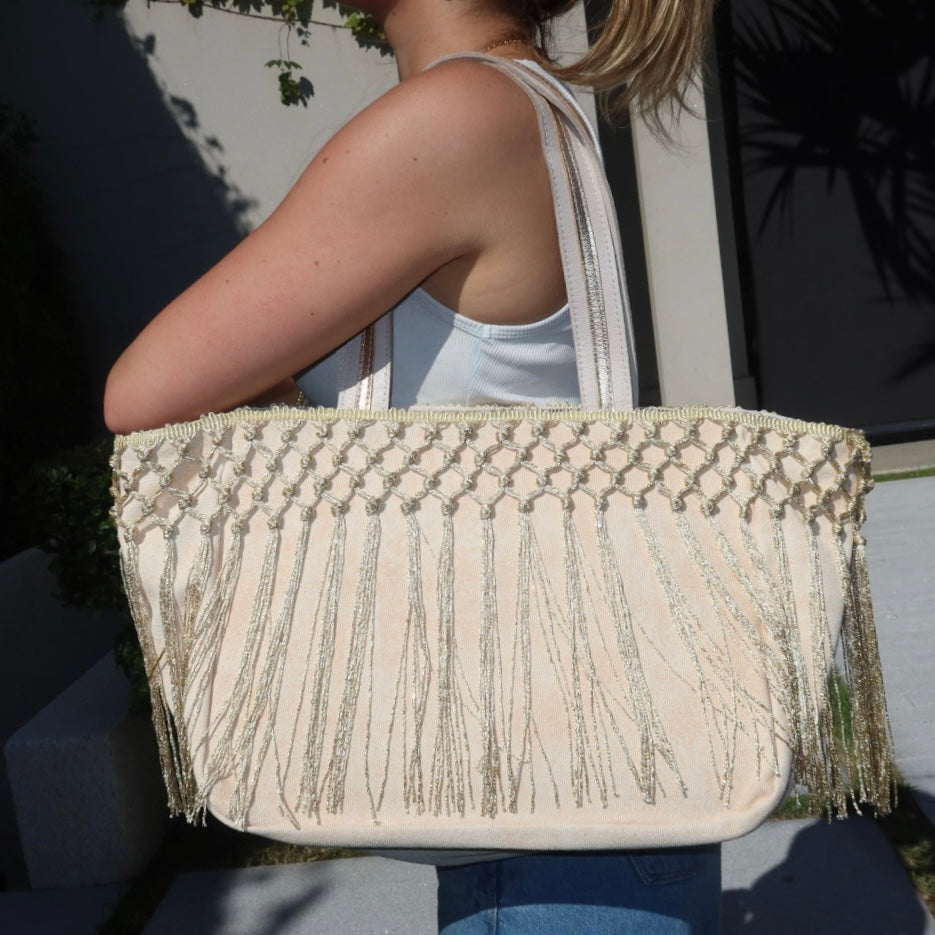 Bolsa Nuna Bege Gold Edition com Zíper