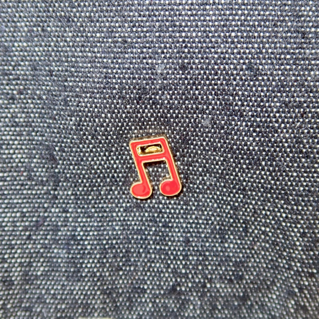 Bolsa Wallow Jeans Escuro com Alça de Couro Off White