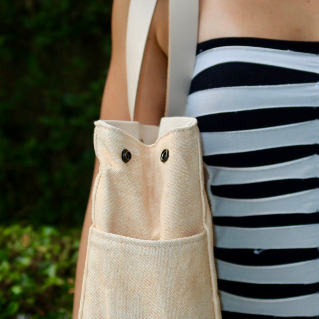 Bolsa Wallow Laranja com Alça de Couro Off White