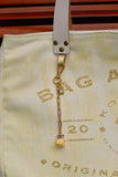 Bolsa Wallow Amarelo com Alça de Couro Off White