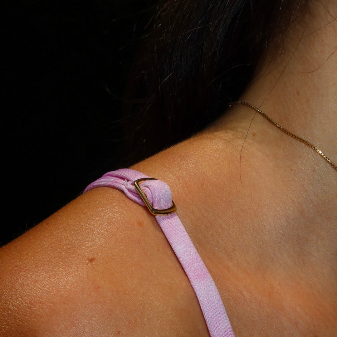 Biquíni Miçanga Listras Rosa