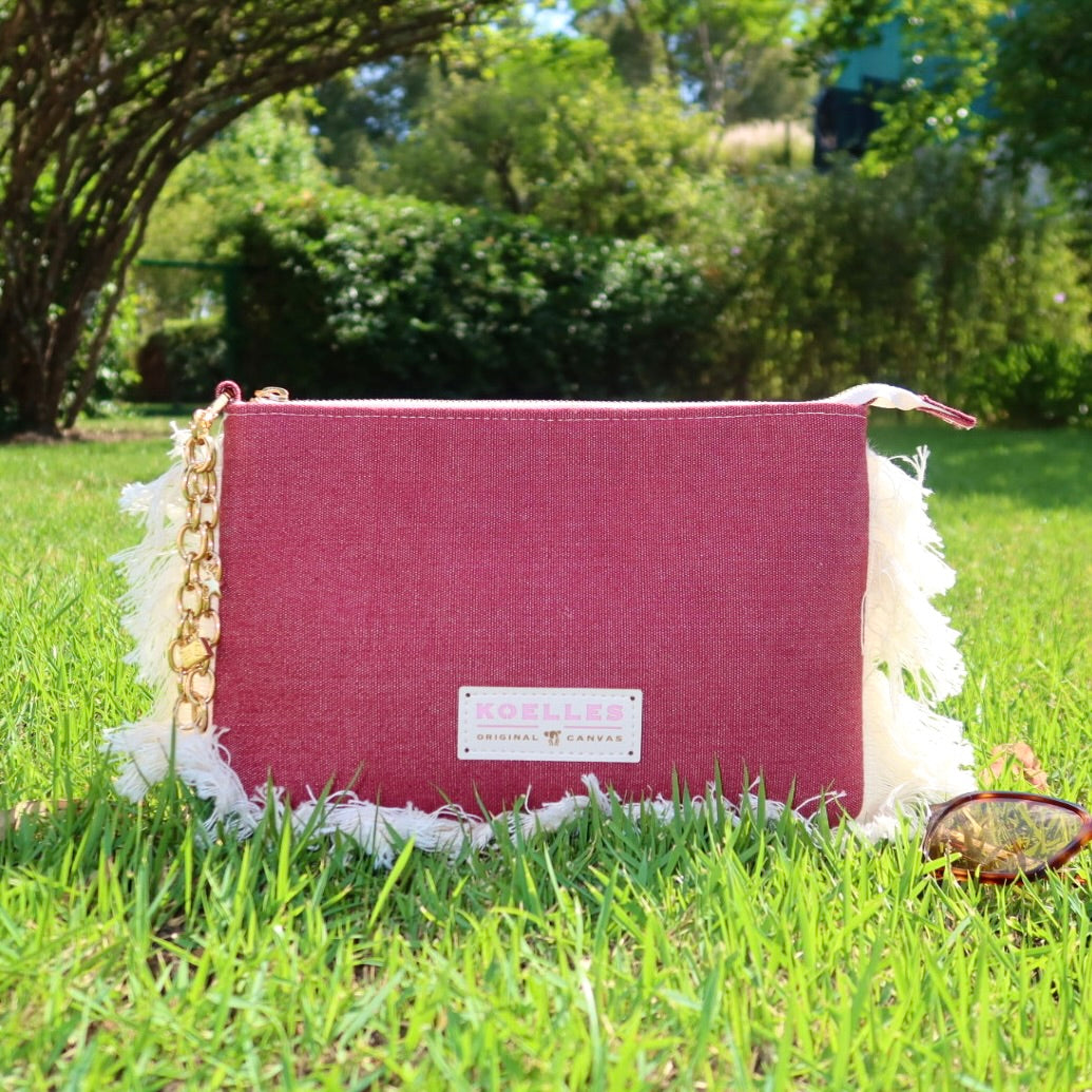 Necessaire Flat Vinho