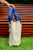 Bolsa Wallow Amarelo com Alça de Couro Marinho