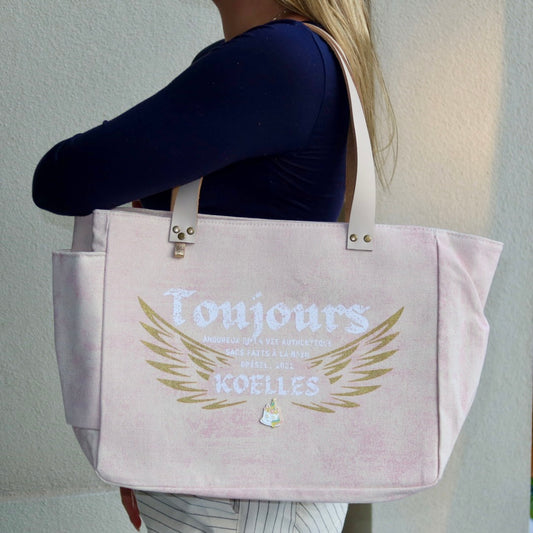 Bolsa Nuna Lilac com Alças de Couro Off White