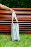 Bolsa Nuna Aqua com Alças de Couro Off White