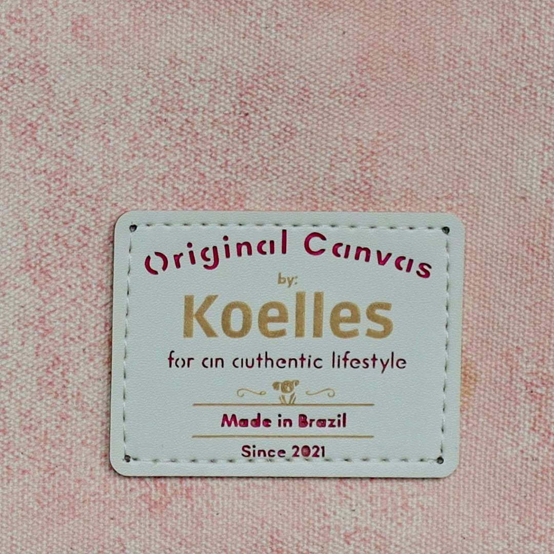 Bolsa Katrin Rosa com Alças de Corrente e Couro Rosa Claro