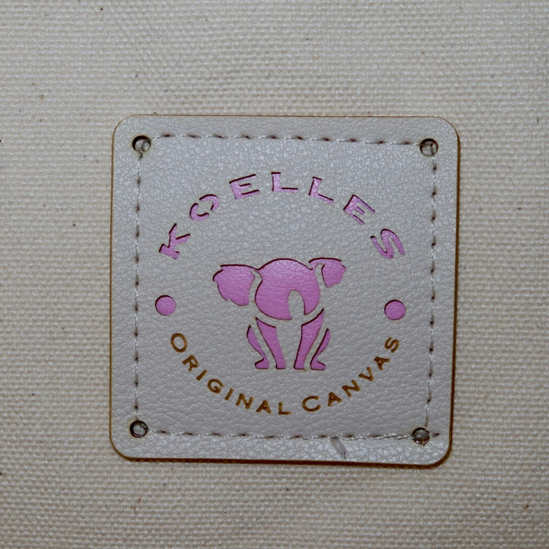 Bolsa Nuna Azul com Alças de Couro Off White