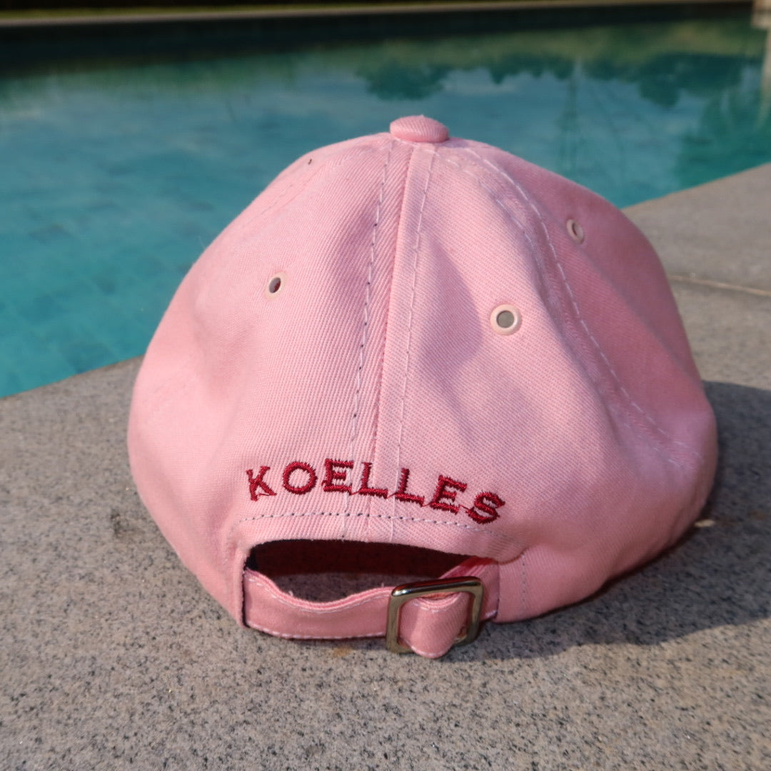 Boné Rosa com Vinho