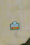 Bolsa Wallow Amarelo com Alça de Couro Marrom