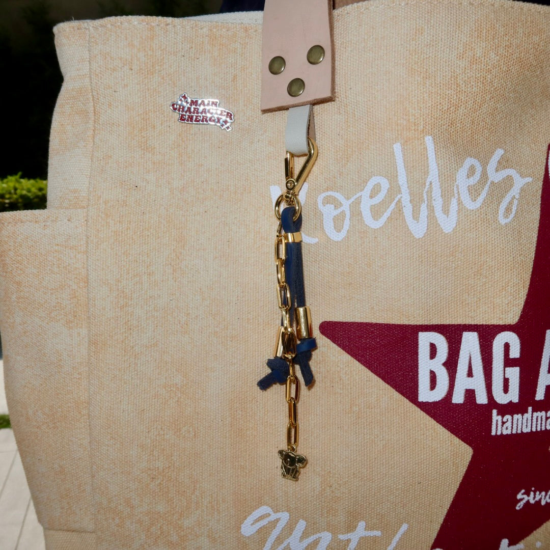 Bolsa Wallow Laranja com Alça de Couro Off White