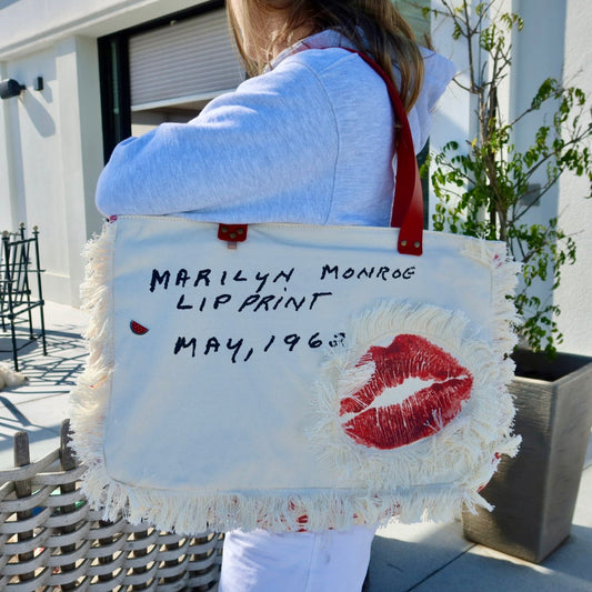 Bolsa Wallow Marilyn com Alça de Couro Vermelho com Zíper