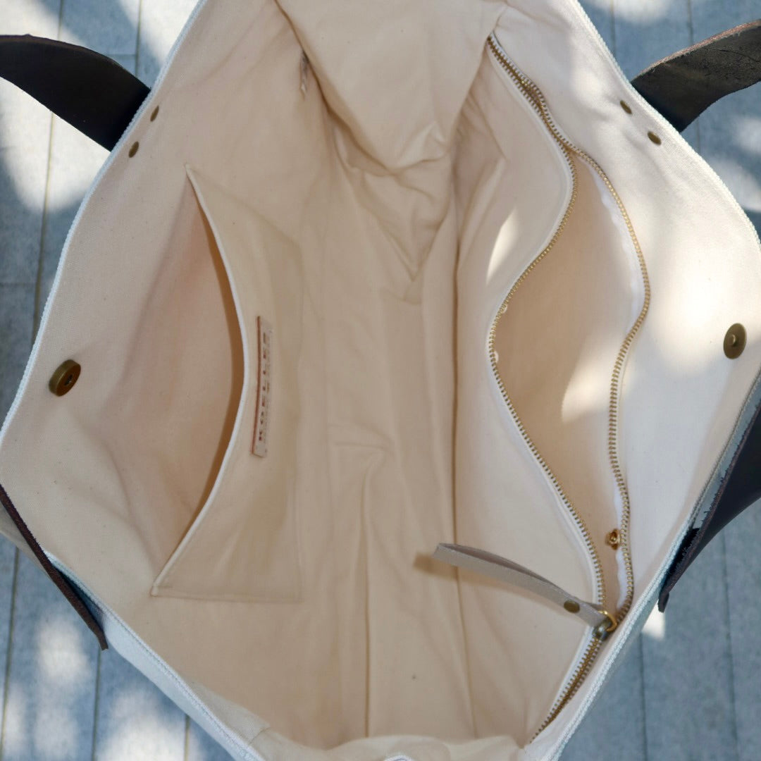 Bolsa Wallow Aqua com Alça de Couro Preto