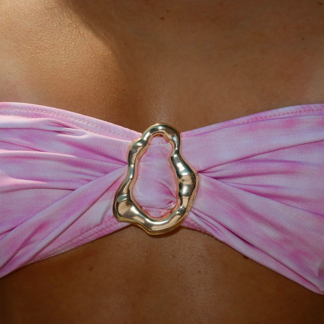 Biquíni Tomara-Que-Caia Listras Rosa