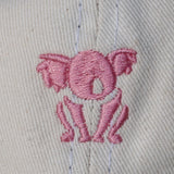 Boné Branco com Rosa